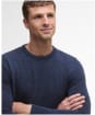 Men's Barbour Waterbury Crew Neck Sweater - Navy