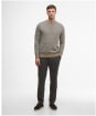 Men's Barbour Wells Crew Neck Sweater - Washed Stone