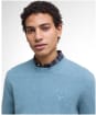 Men's Barbour Covent Crew Neck Jumper - Bluestone