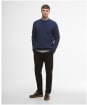 Men's Barbour Covent Crew Neck Jumper - Navy Marl