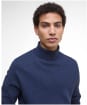 Men's Barbour Hector Roll Neck Jumper - Navy Marl