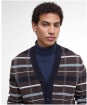 Men's Barbour Kane Knitted Cardigan - Dark Oak