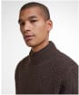 Men's Barbour Stonesand Funnel Neck Knitted Jumper - Dark Oak