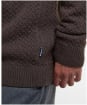 Men's Barbour Stonesand Funnel Neck Knitted Jumper - Dark Oak