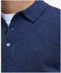 Men's Barbour Hutherston Knitted Polo Shirt - Navy Marl