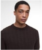 Men's Barbour Cleveland Crew Neck Sweater - Dark Oak