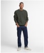 Men's Barbour Cleveland Crew Neck Sweater - Duffle Green