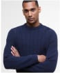 Men's Barbour Cleveland Crew Neck Sweater - Navy