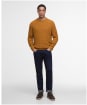 Men's Barbour Cleveland Crew Neck Sweater - Copper