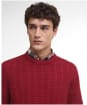 Men's Barbour Cleveland Crew Neck Sweater - Biking Red