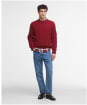 Men's Barbour Cleveland Crew Neck Sweater - Biking Red