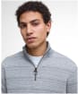 Men's Barbour Dartfield Half Zip Knitted Jumper - Light Grey