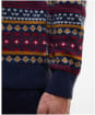 Men's Barbour Easdale Fair Isle Crew Neck Sweater - Navy