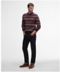 Men's Barbour Easdale Fair Isle Crew Neck Sweater - Navy