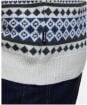 Men's Barbour Easdale Fair Isle Crew Neck Sweater - Whisper White