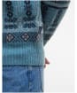 Men's Barbour Grangetown Fair Isle Crew Neck Sweater - Bluestone