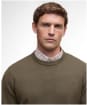 Men's Barbour Kelson Crew Neck Sweater - Olive