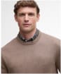Men's Barbour Kelson Crew Neck Sweater - Stone