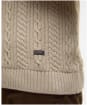 Men's Barbour Lowfen Cable Crew Neck Jumper - Stone