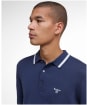 Men's Barbour Rocton Knitted Polo Shirt - Navy