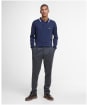 Men's Barbour Rocton Knitted Polo Shirt - Navy