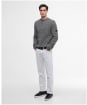 Men's Barbour International Declan Yarn Twist Crew Neck Jumper - Black