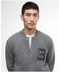 Men's Barbour International Letterman Knitted Bomber - Anthracite