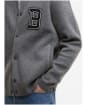 Men's Barbour International Letterman Knitted Bomber - Anthracite
