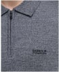 Men's Barbour International Maverick Mouline Knitted Polo Shirt - Black