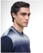 Men's Barbour International Vector Colour Block Crew Neck Jumper - Black