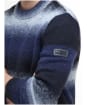 Men's Barbour International Vector Colour Block Crew Neck Jumper - Black