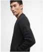 Men's Barbour International Patrick Bomber Zip Through Cardigan - Black