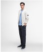 Men's Barbour International Patrick Bomber Zip Through Cardigan - Whisper White