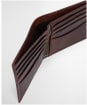 Men's Barbour Bilton Leather Wallet - Burnt Chocolate