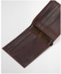 Men's Barbour Bilton Leather Wallet - Burnt Chocolate