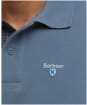 Men's Barbour Tartan Pique Polo Shirt - Bluestone