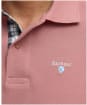 Men's Barbour Tartan Pique Polo Shirt - Earth Pink
