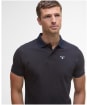 Men's Barbour Sports Polo Mix Shirt - Dark Oak