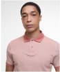 Men's Barbour Sports Polo Mix Shirt - Earth Pink
