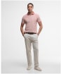 Men's Barbour Sports Polo Mix Shirt - Earth Pink