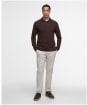 Men’s Barbour L/S Sports Polo Shirt - Dark Oak