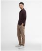 Men's Barbour International Long Sleeve Polo Shirt - Java Red