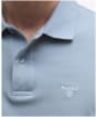 Men's Barbour Lightweight Short Sleeve Sports Cotton Polo Shirt - Mineral Blue