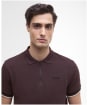 Men's Barbour International Buxton Polo Shirt - Java Red