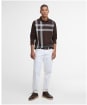 Men's Barbour Blaine Tailored Long Sleeve Polo Shirt - Dark Oak