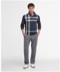 Men's Barbour Blaine Tailored Long Sleeve Polo Shirt - Navy