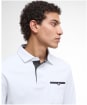 Men's Barbour Premium Corpatch Tailored Long Sleeve Polo Shirt - White