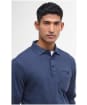 Men's Barbour Farmwell Tailored Long Sleeve Polo Shirt - Navy
