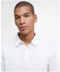 Men's Barbour Waketown Tailored Long Sleeve Polo Shirt - Whisper White