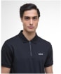 Men's Barbour International Innes Interlock Polo Shirt - Black
